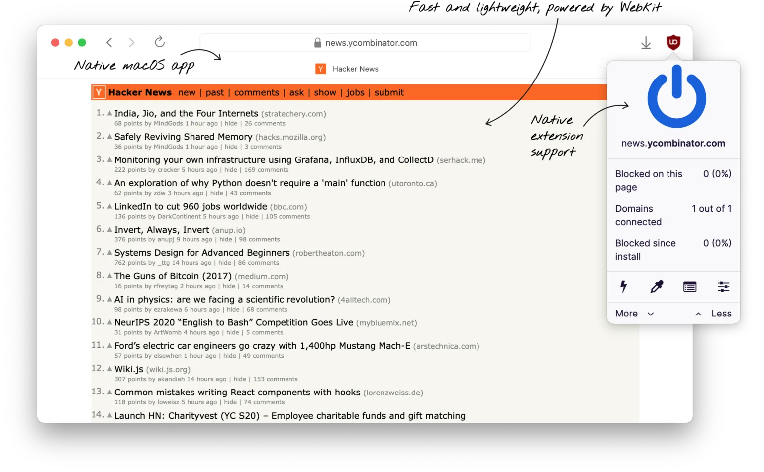 Orion, o navegador web baseado em webKit, chegará ao Linux 1 UXFJbYAf hero2