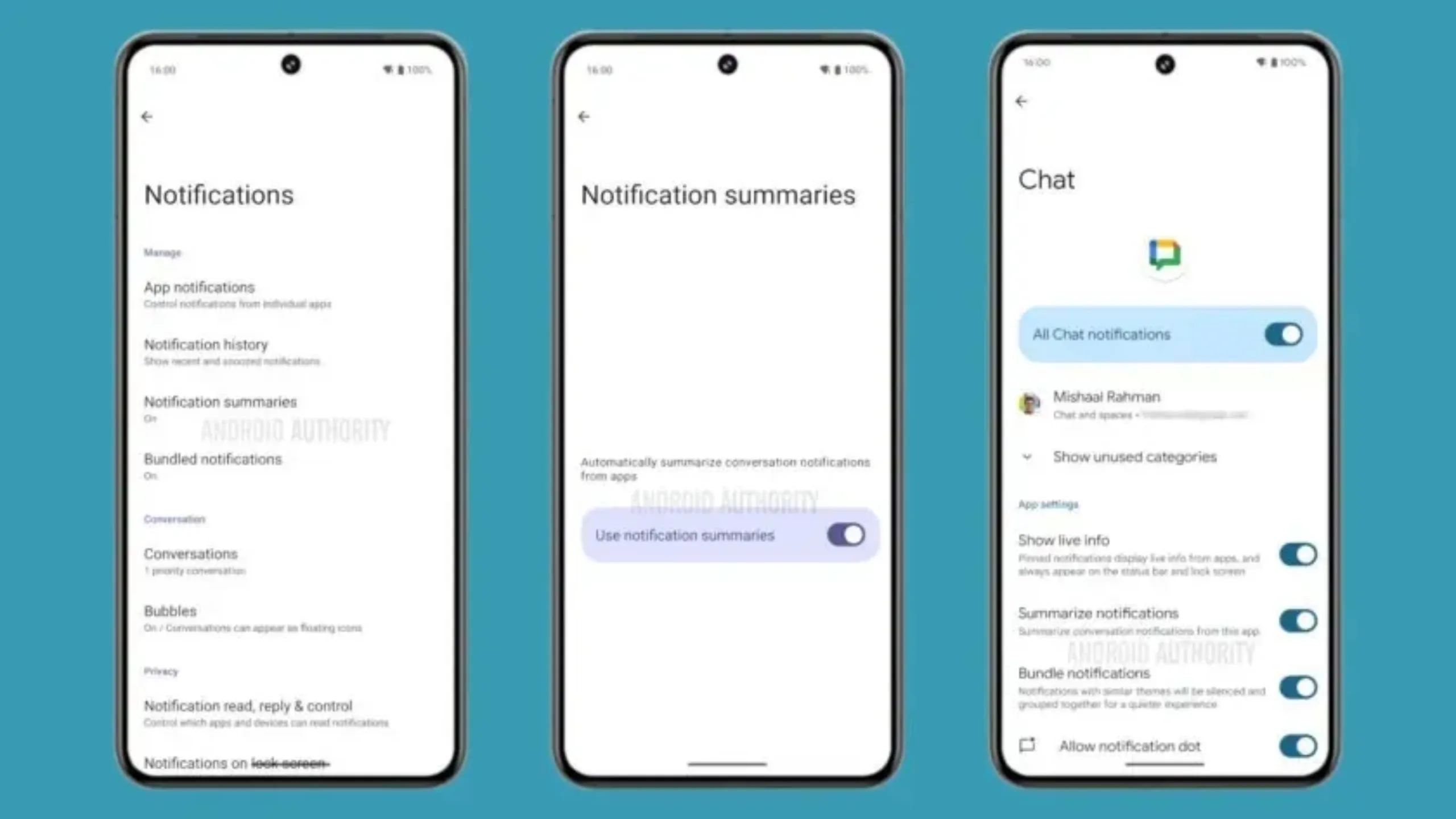 Android 16 Beta 3: Resumos de Notificações chegam para melhorar a experiência 2 Notificações Android beta 16