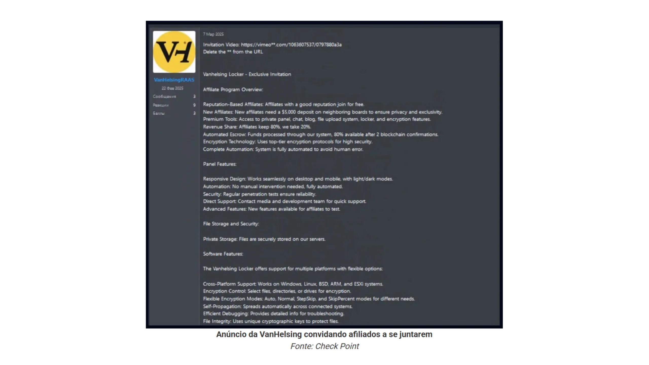 Novo ransomware VanHelsing mira sistemas Windows, ARM, ESXi 2 Novo ransomware VanHelsing