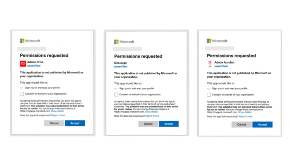 Aplicativos OAuth maliciosos