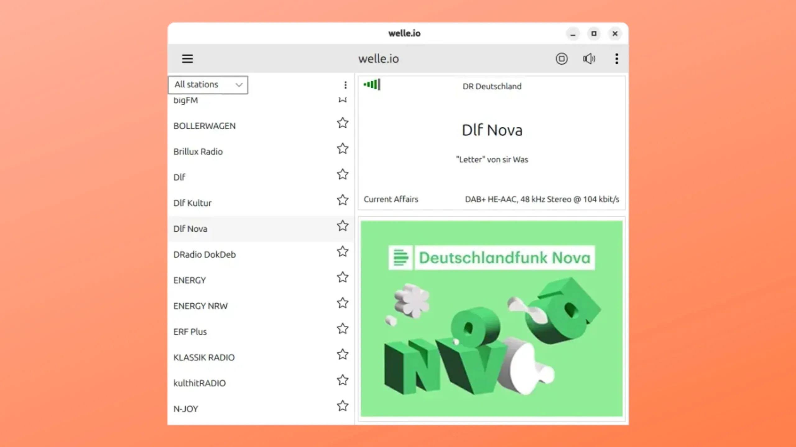 Instale o welle.io no Ubuntu, Fedora, Debian e outras distribuições Linux com Flatpak 2 Imagem com a interface do wellw.io