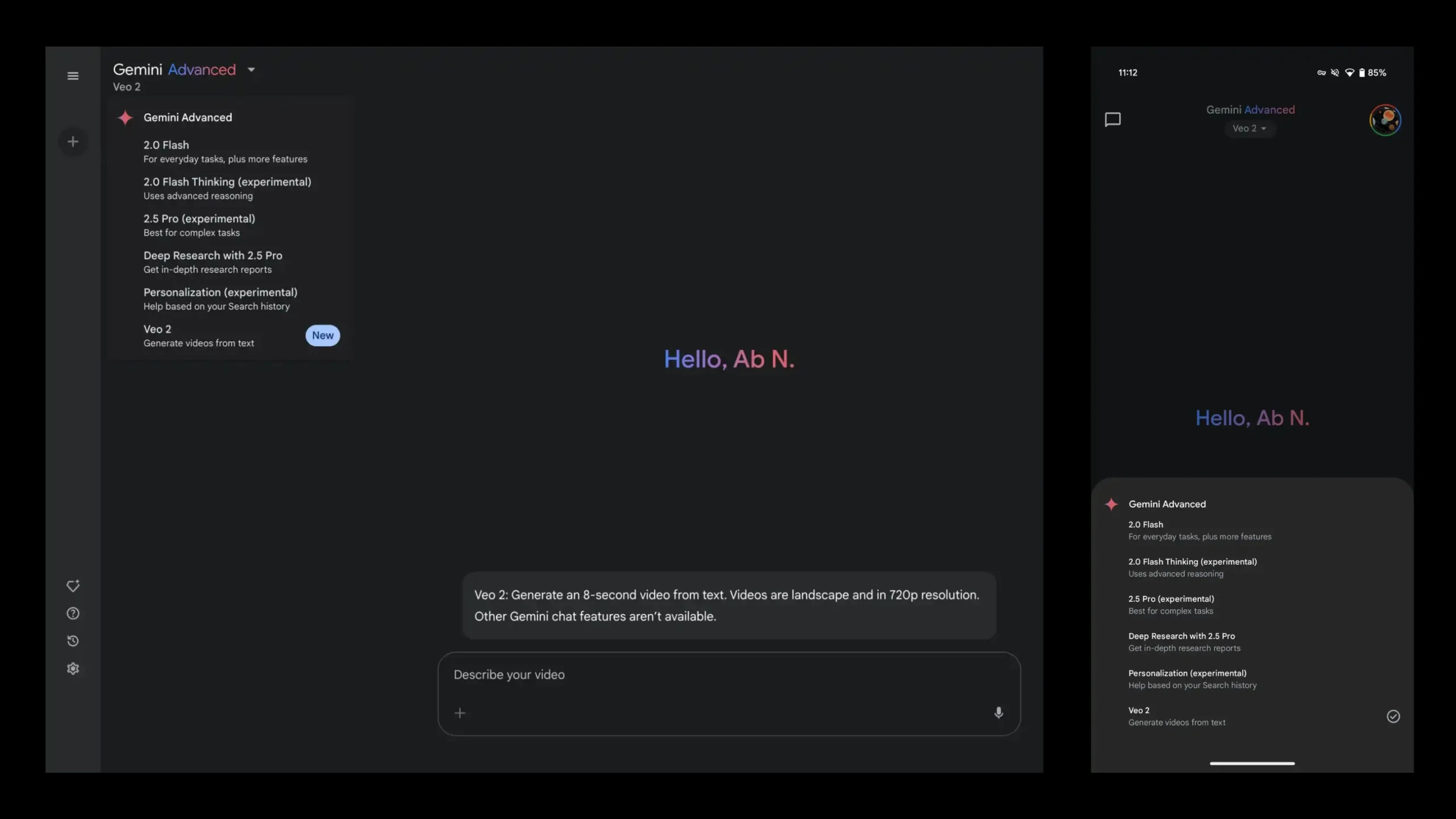 Google libera geração de vídeos com Veo 2 no Gemini Advanced 2 Veo 2 Gemini