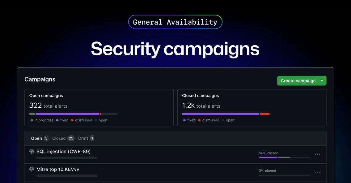2Doex7vw Campanhas de Seguranca do GitHub 2025