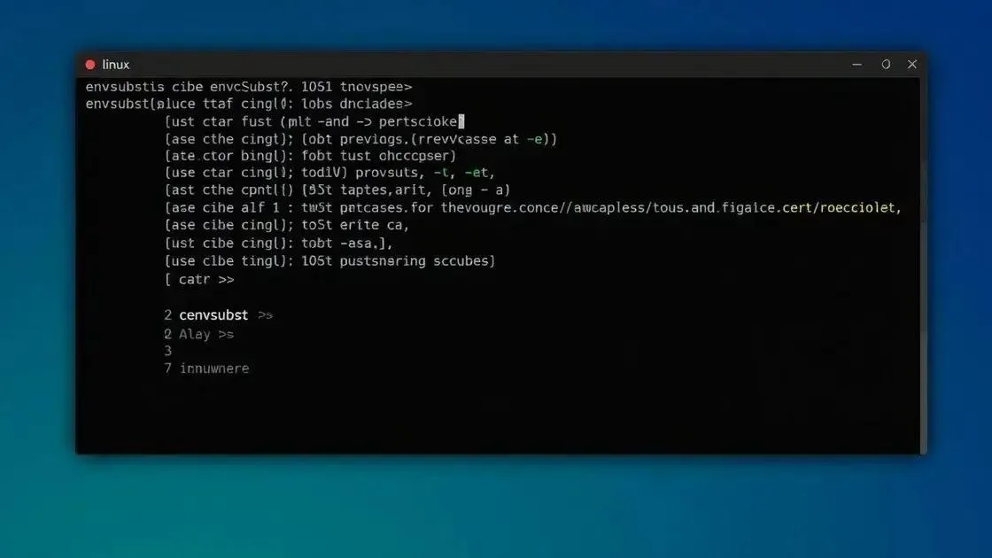 Tudo sobre o comando Linux envsubst: substitui variáveis de ambiente em strings