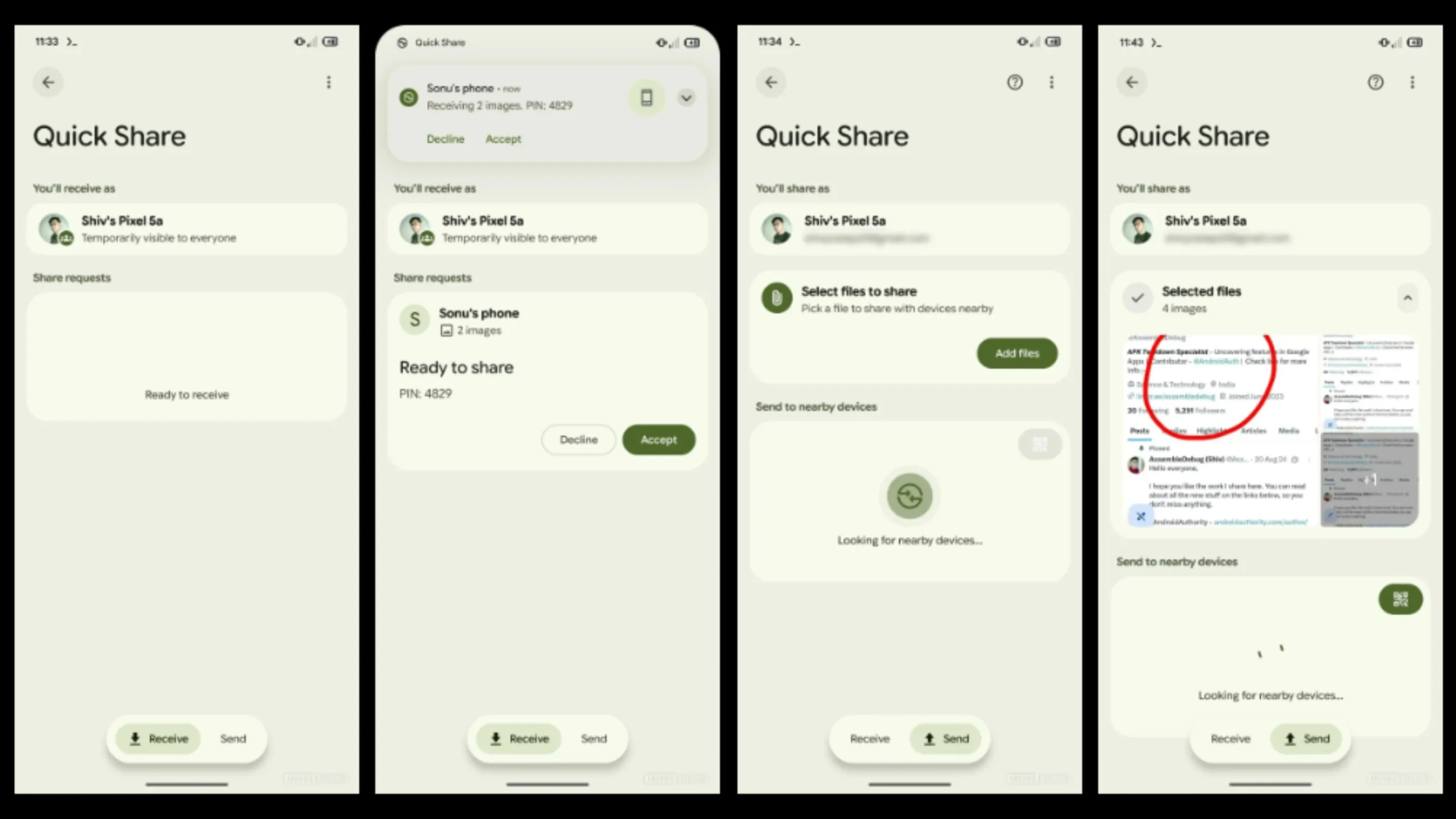 Google redesenha Quick Share com interface mais intuitiva e foco em praticidade 2 Quick Share design