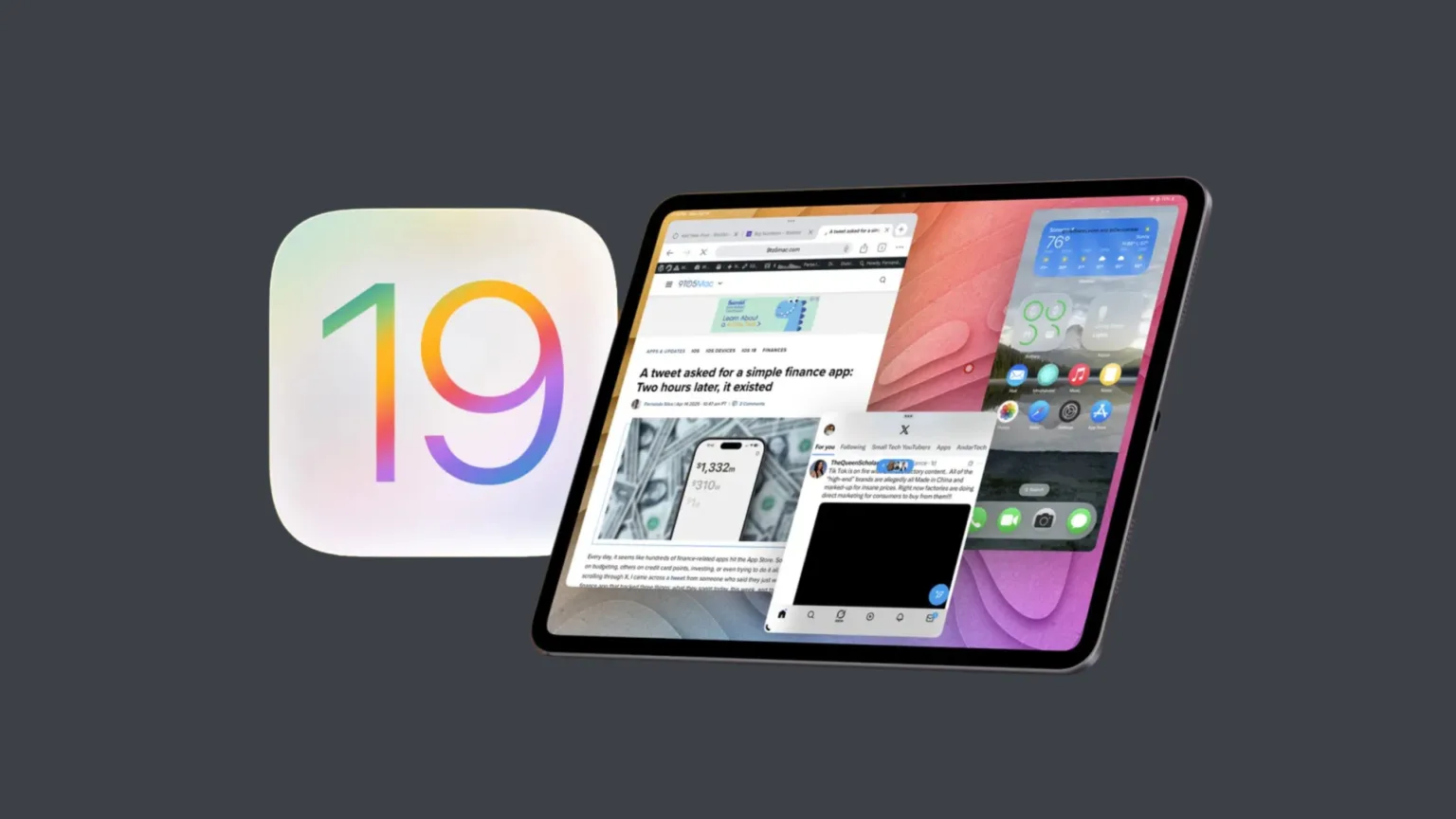 iPadOS 19 ganha barra ao estilo Mac e iOS 19 terá suporte para monitores 1 iPadOS 19