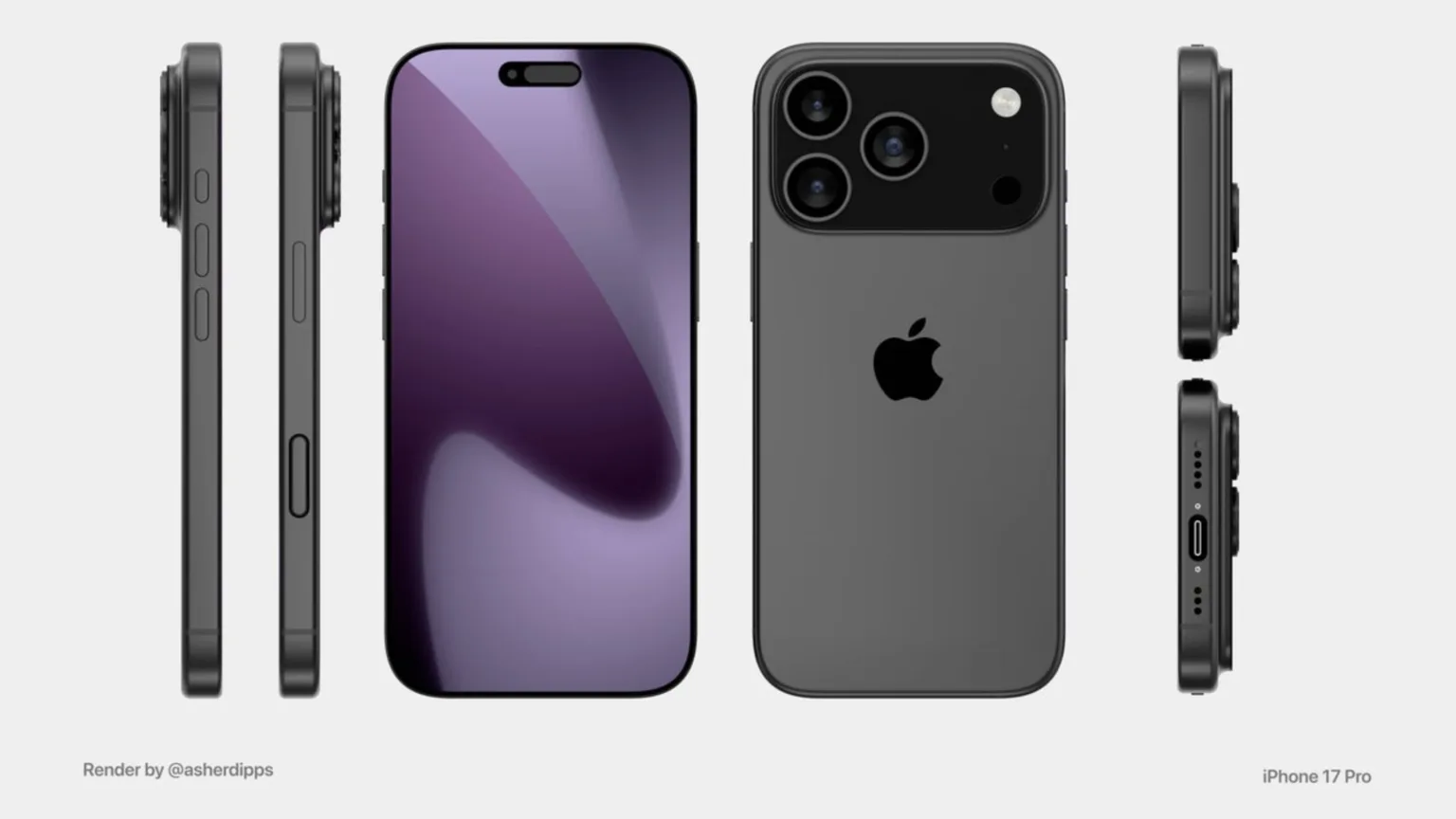 iPhone 17 Pro Max pode ganhar novo visual com módulo de câmera horizontal 1 iPhone 17