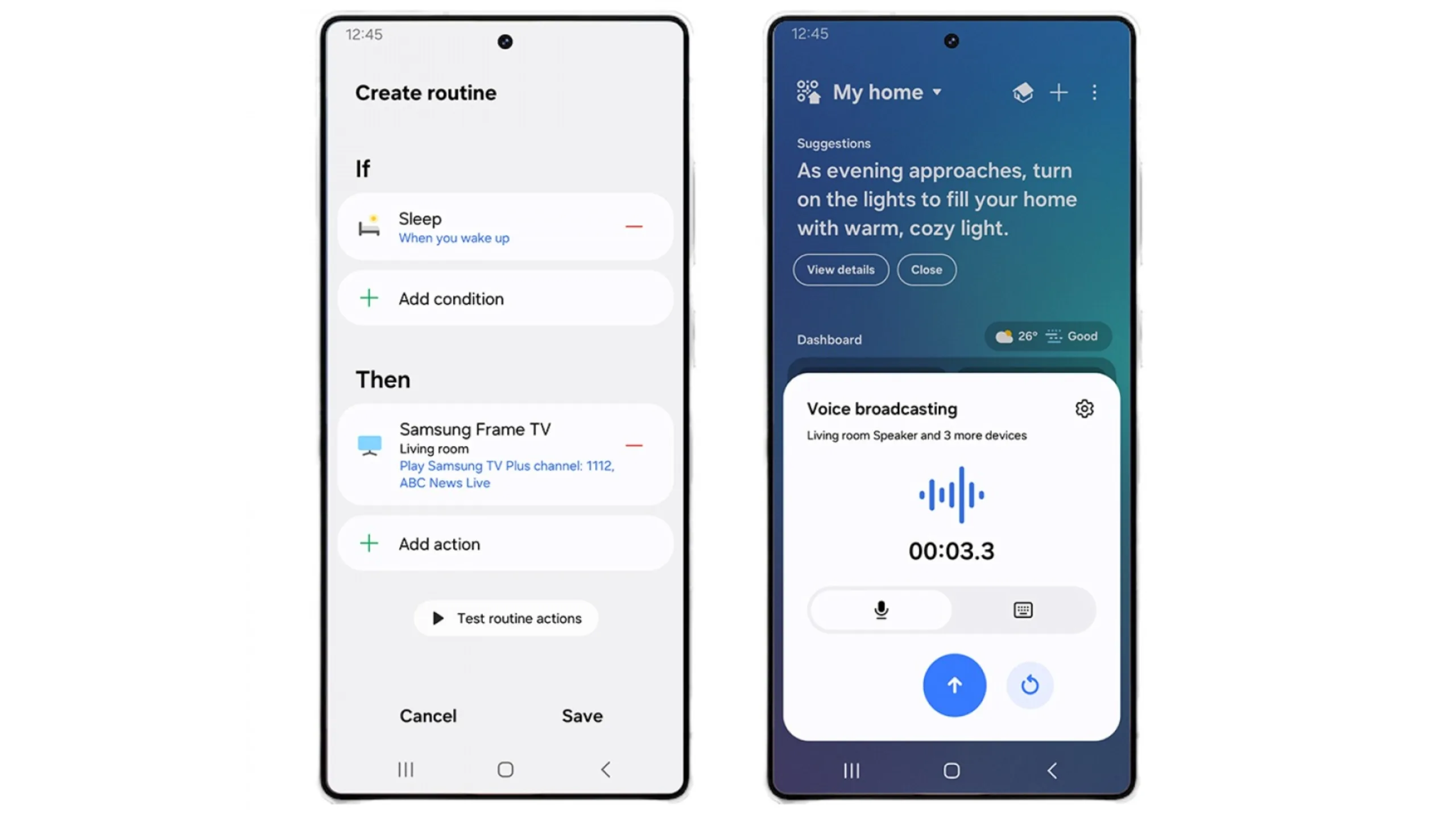 Rotinas SmartThings