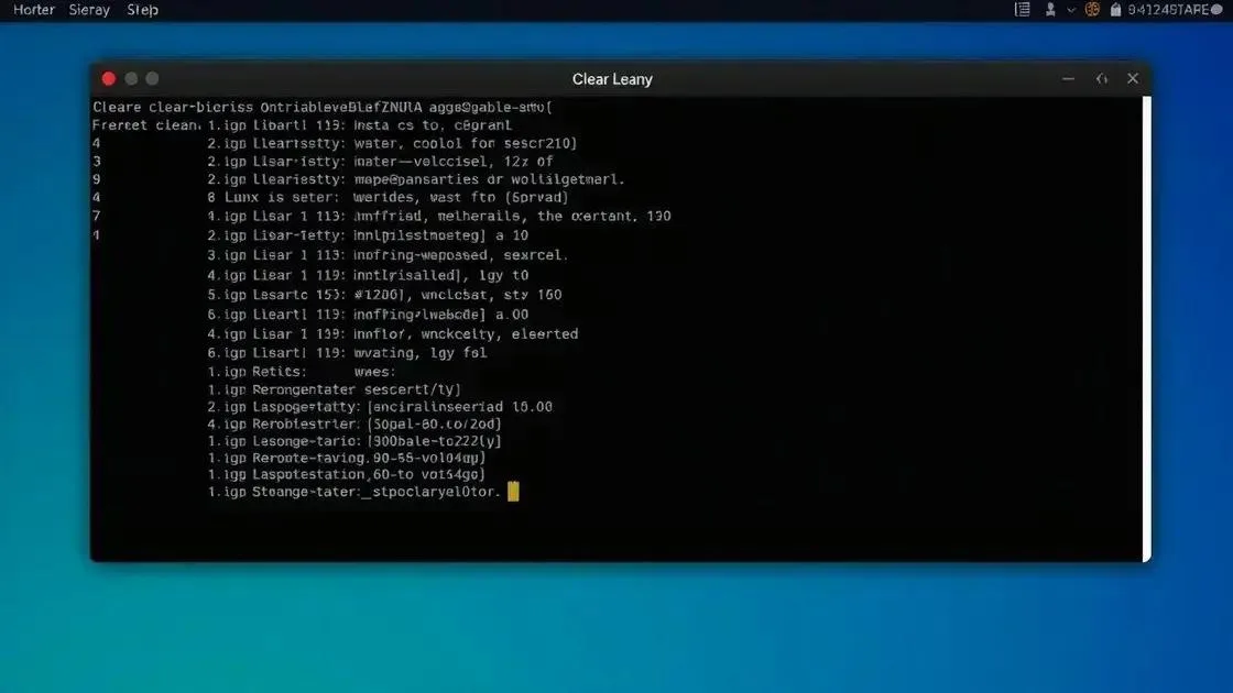 Tudo sobre o comando Linux clear: limpe seu terminal de forma eficaz