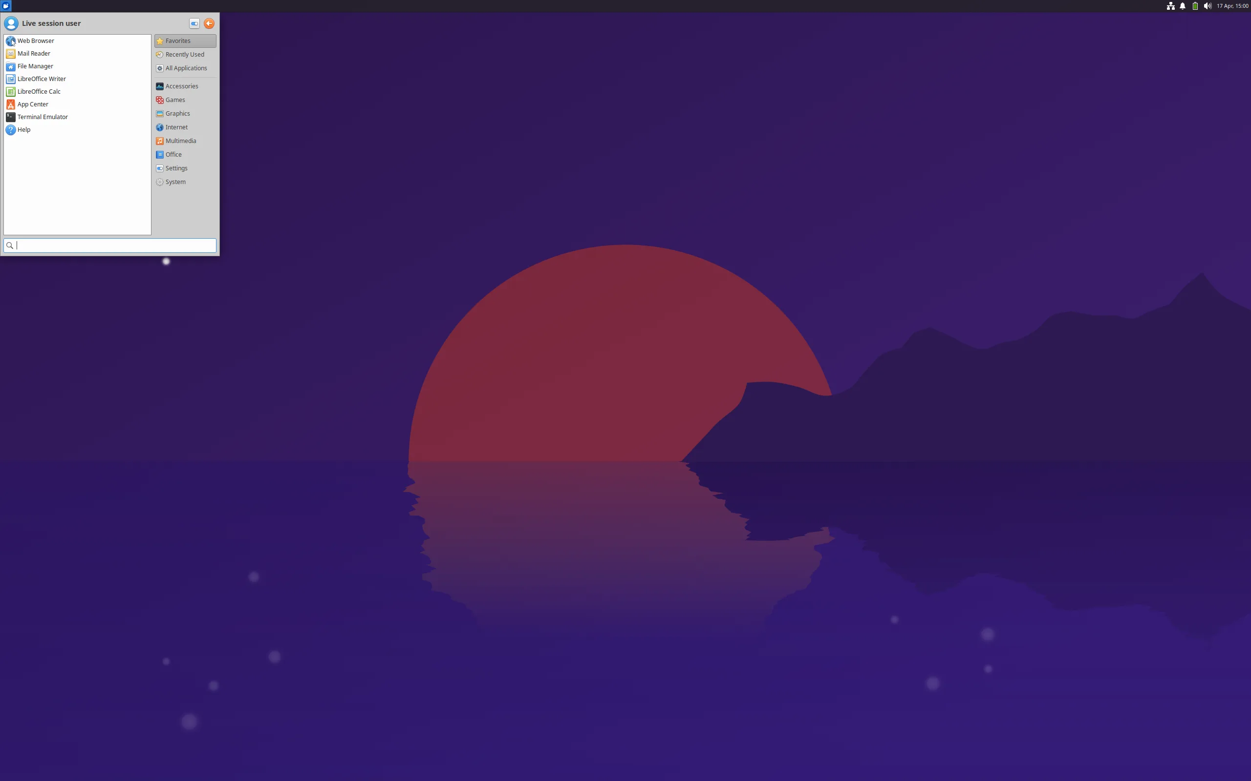 Tela do Xubuntu 25.04 com Xfce 4.20