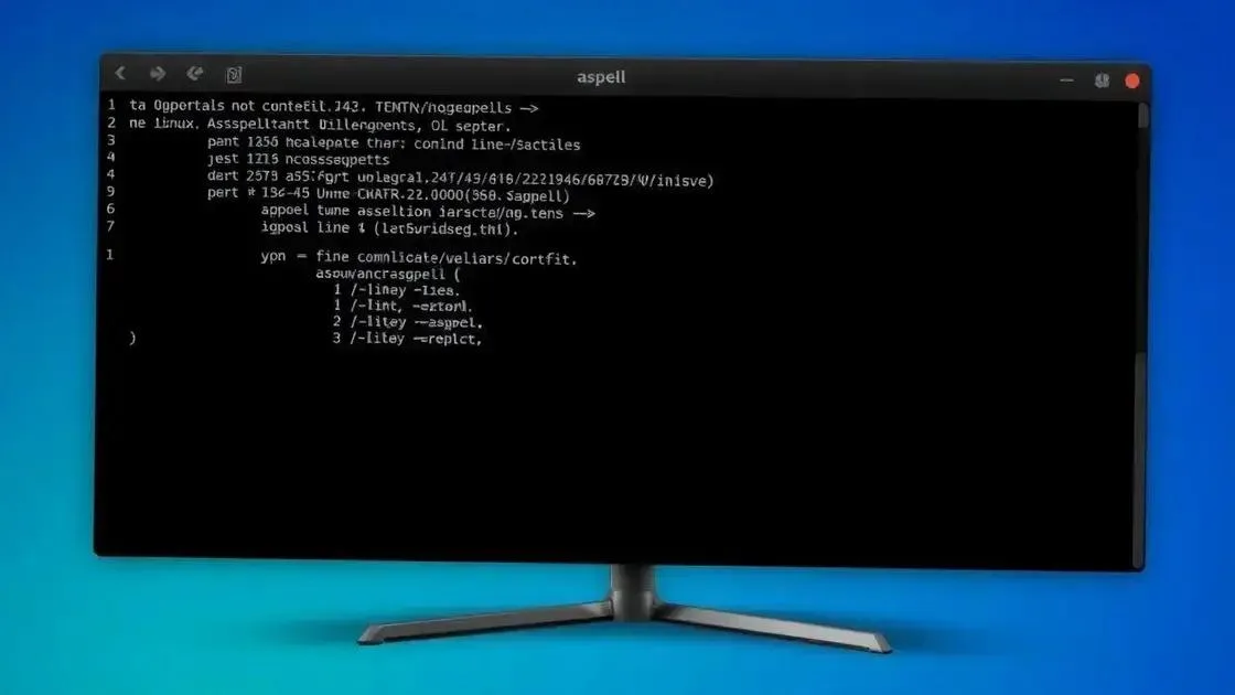 Tudo sobre o comando Linux aspell: dominar a correção ortográfica