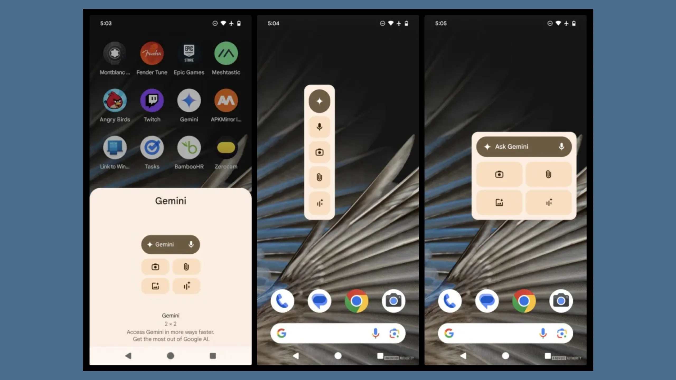 Google lança widget dedicado do Gemini para Android 2 Widget Gemini