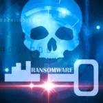 Imagem de caveira e chave representando o Ransomware