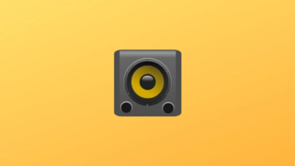 Imagem com a logomarca do QSpeakers
