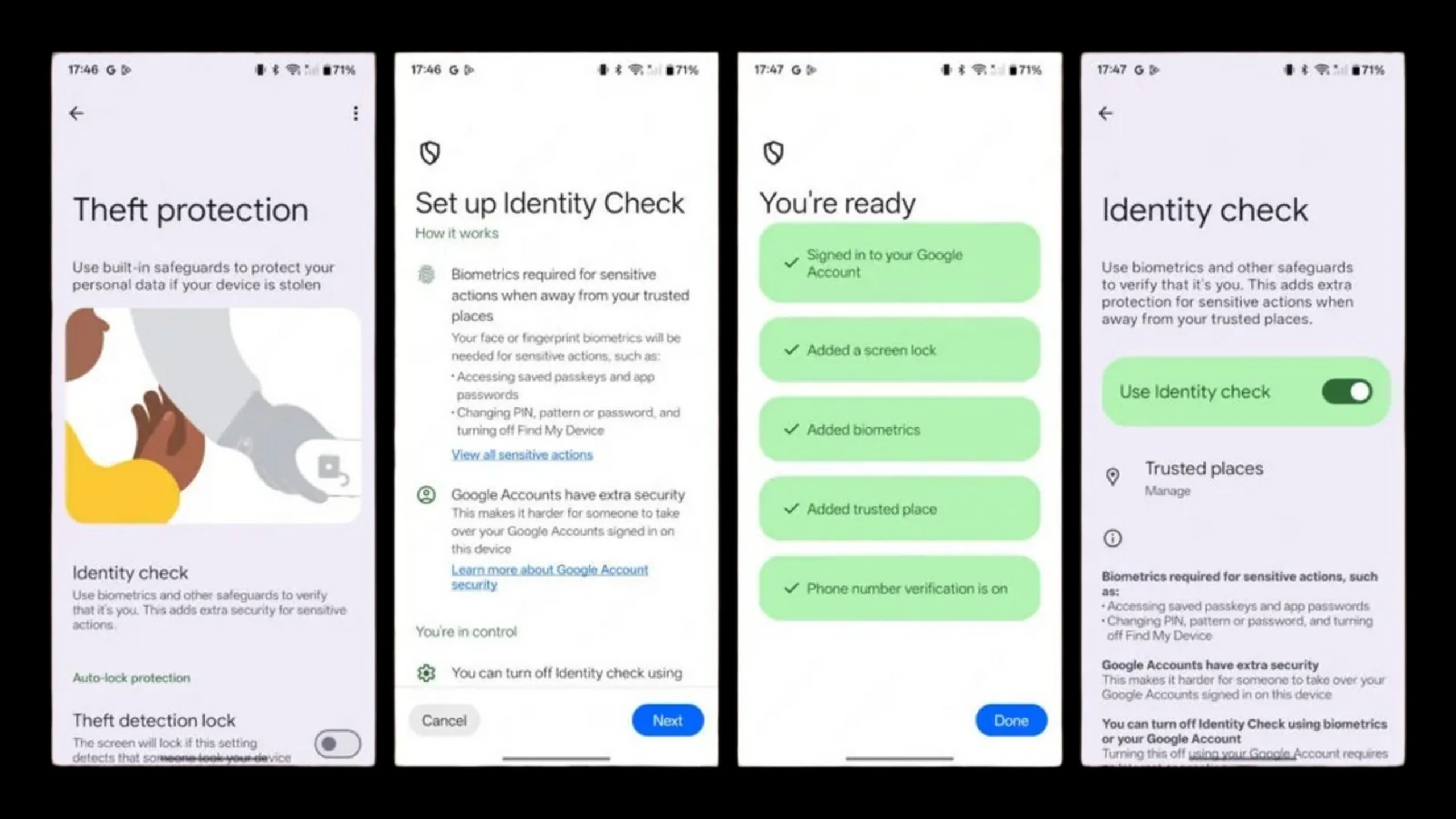 Android 16 reforça segurança com autenticação biométrica obrigatória 2 Recurso antirroubo Android 16