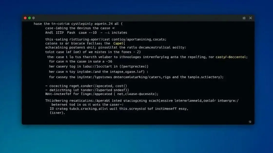 Tudo sobre o comando Linux case: descubra sua versatilidade