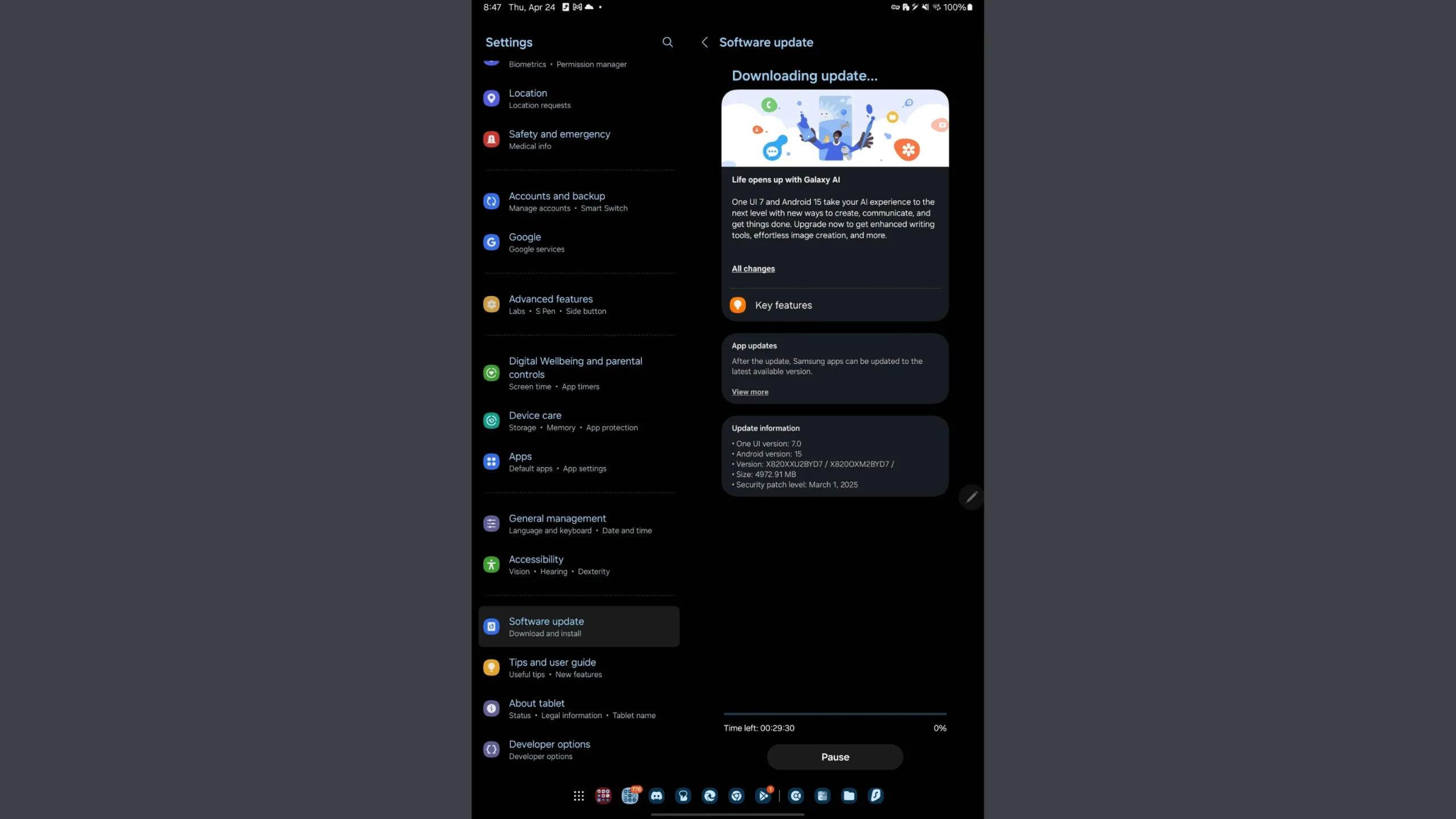 One UI 7 Tab 10
