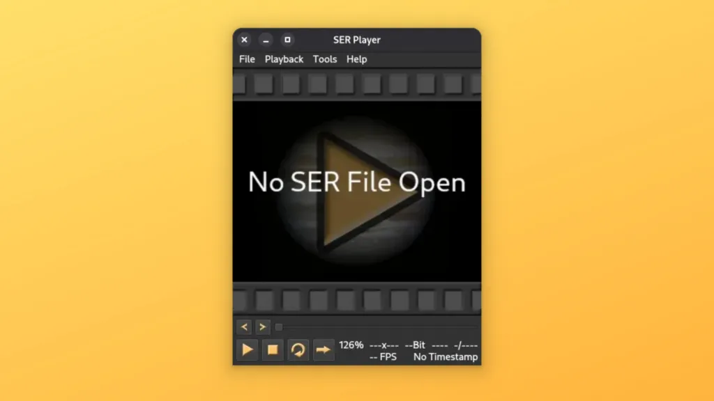 Imagem com a interface do SER-Player