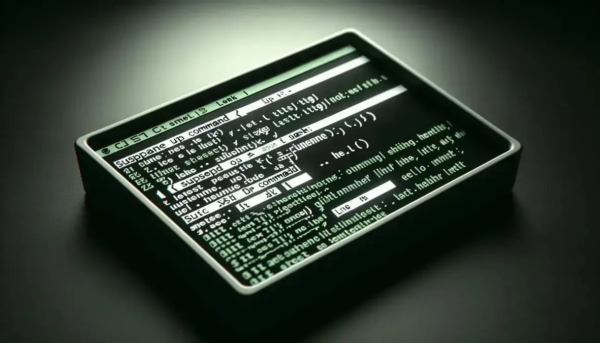 Terminal Linux com comando systemctl suspend para suspender o sistema