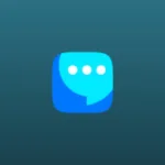 Imagem com a logomarca do VK Messenger