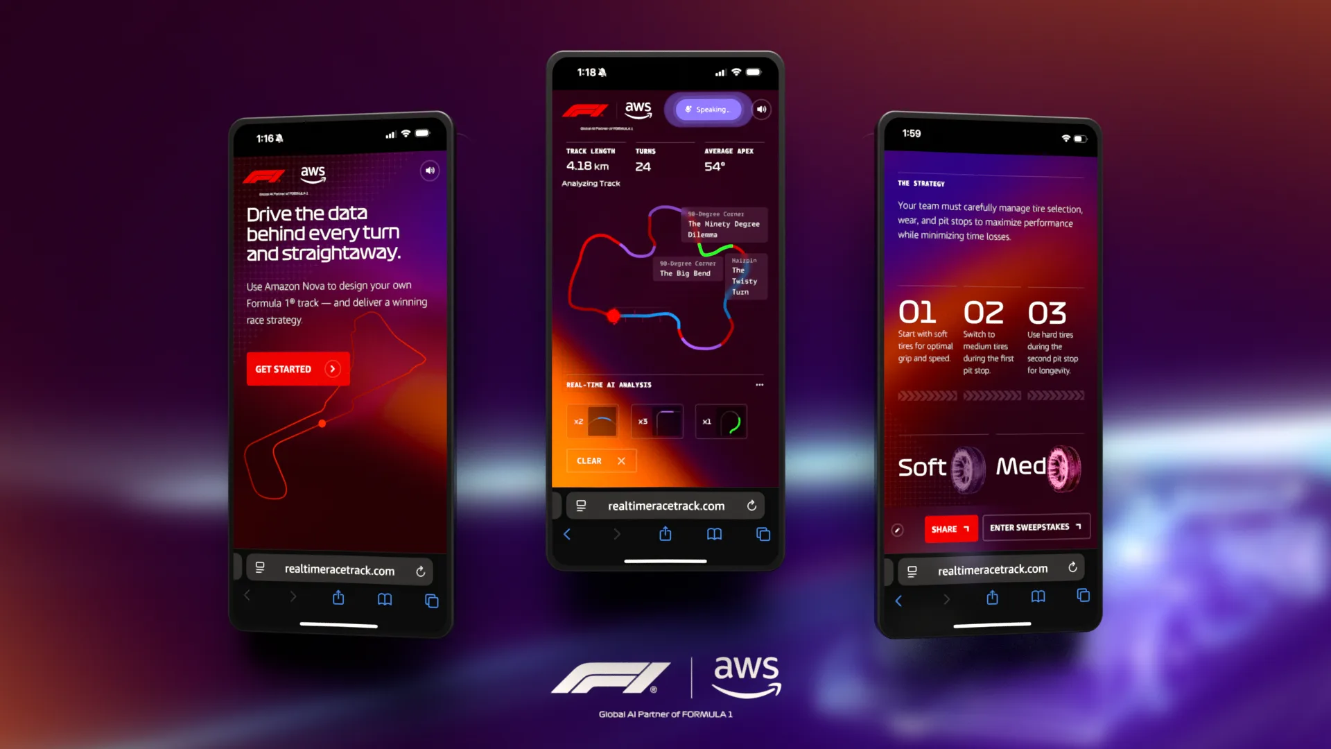 Fã desenha pista personalizada com IA na experiência da F1 e AWS