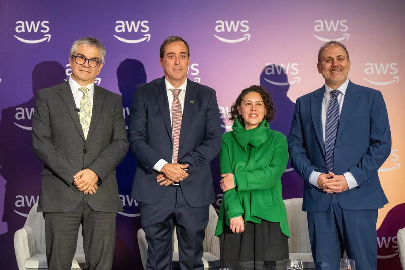 Ilustração de infraestrutura da AWS no Chile