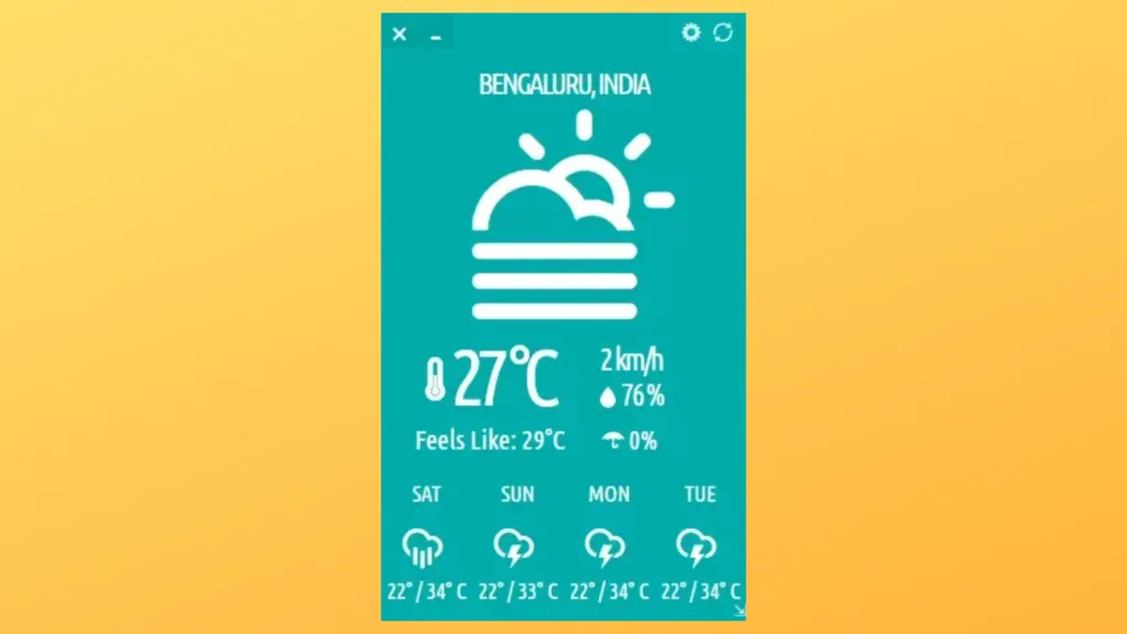 Imagem com a interface do Typhoon
