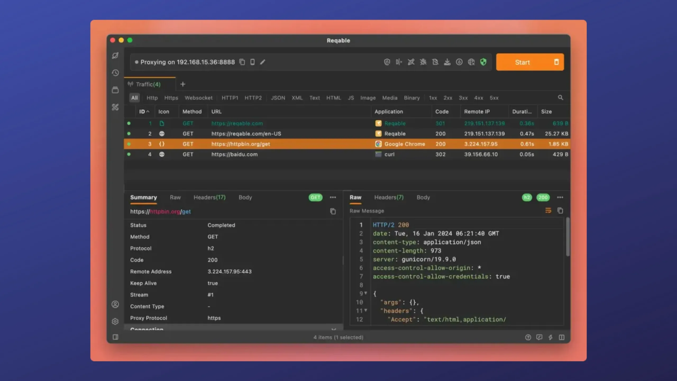 Instale o Reqable no Ubuntu, Fedora, Debian e outras distribuições Linux com Flatpak 2 Imagem com a interface do Reqable