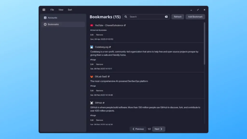 Imagem com a interface do Cosmicding