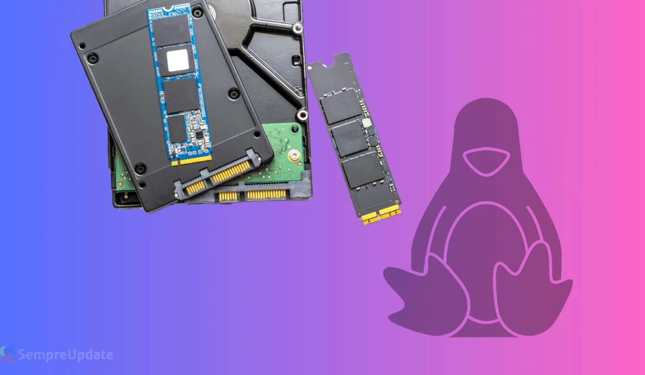 Dispositivos SSD e HD representando melhorias de performance no Linux com squashfs-tools 4.7