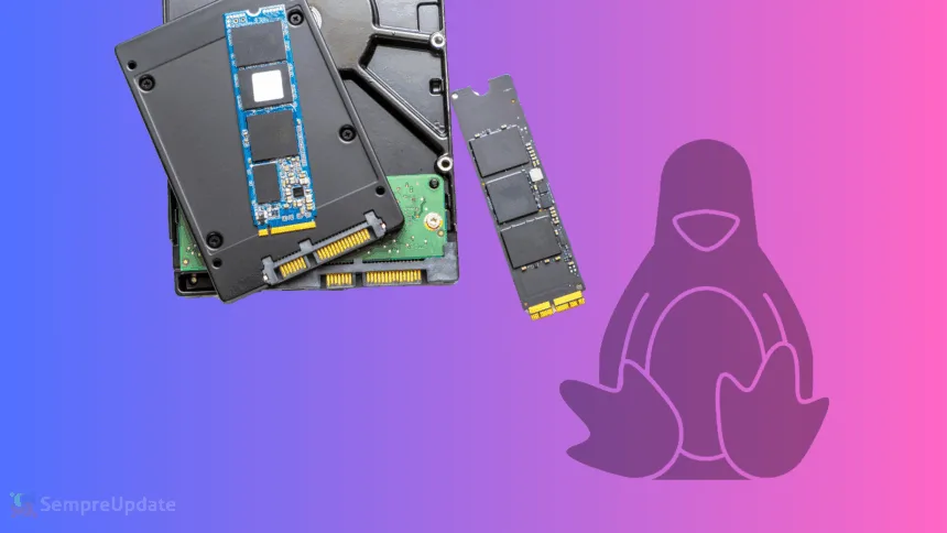 Dispositivos SSD e HD representando melhorias de performance no Linux com squashfs-tools 4.7