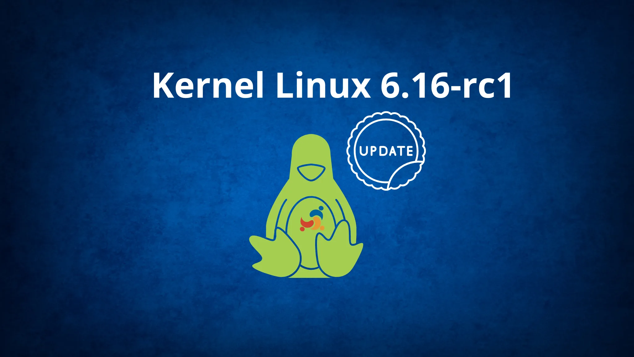 Ilustração do Kernel Linux 6.16-rc1 com foco em Linux USB offload e atualização do sistema