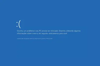 Tela azul da morte Windows