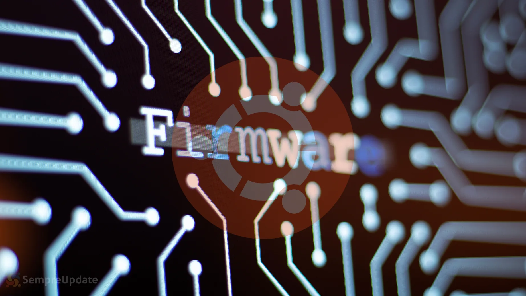 Computação confidencial no ARM64 fica mais segura com suporte para dados criptografados via firmware 2 Ilustração de circuito com destaque para firmware e logo do Ubuntu, representando o pacote Ubuntu linux-firmware