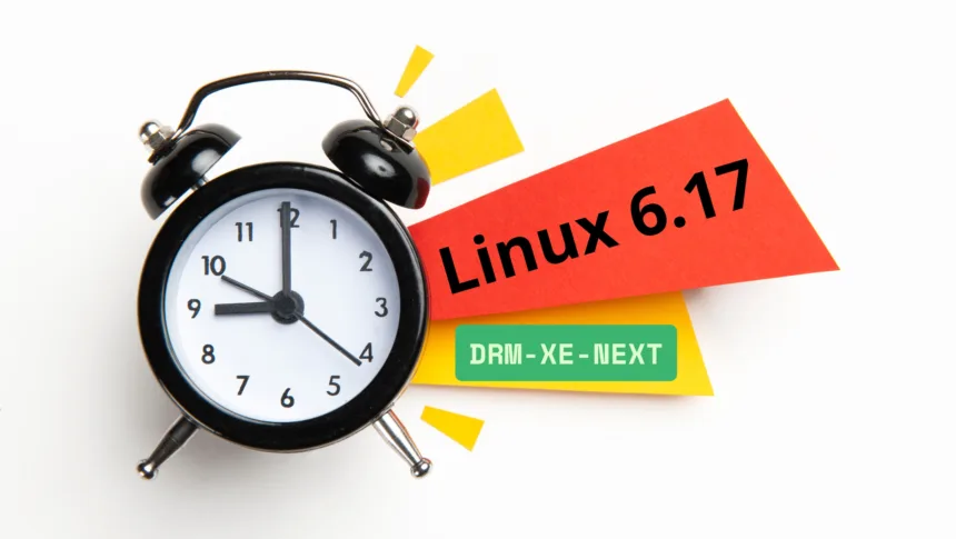 Ilustração conceitual sobre o Kernel Linux 6.17 e as novidades do driver DRM-Xe para GPUs Intel