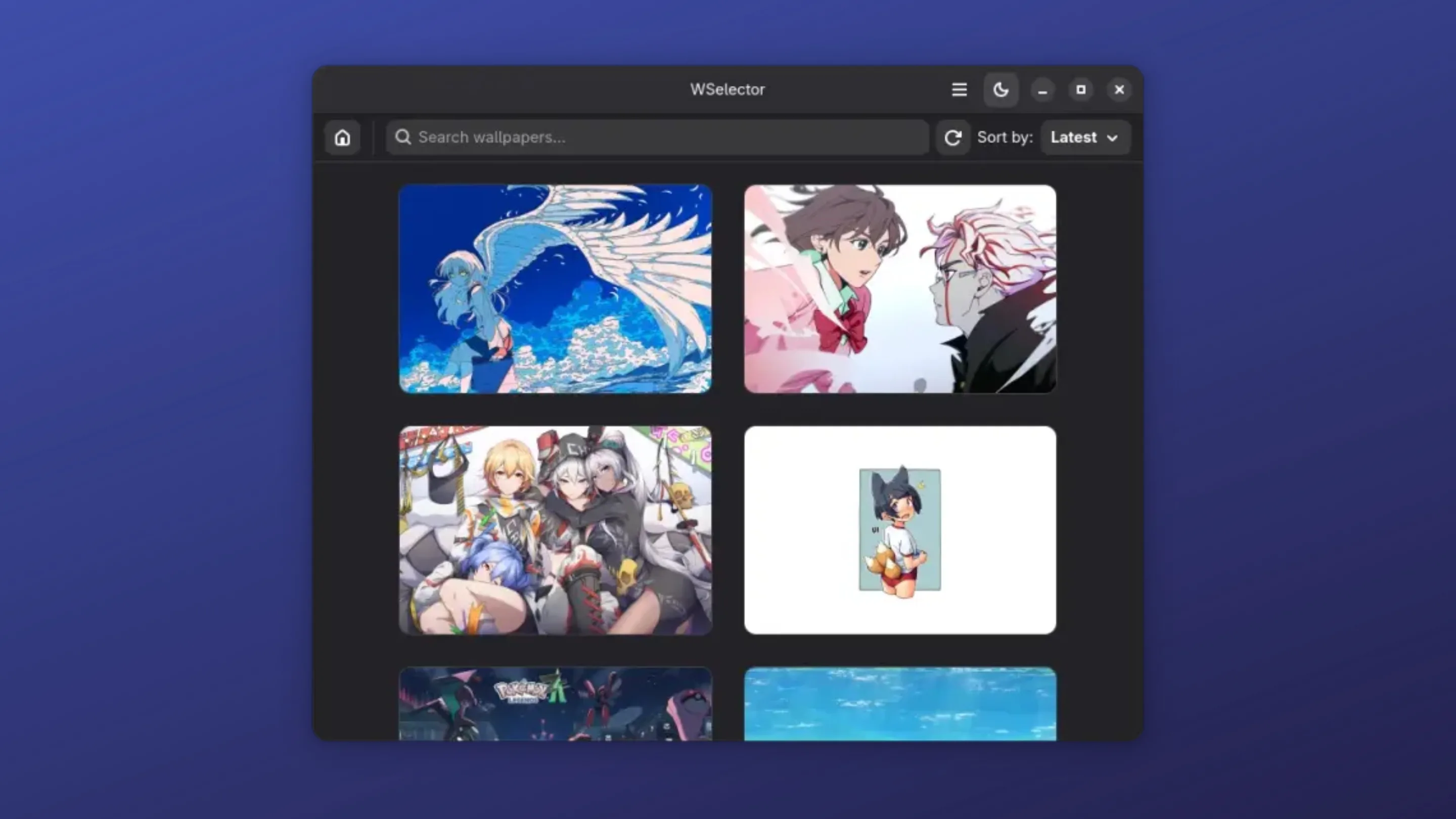 Imagem com a interface do Wselector