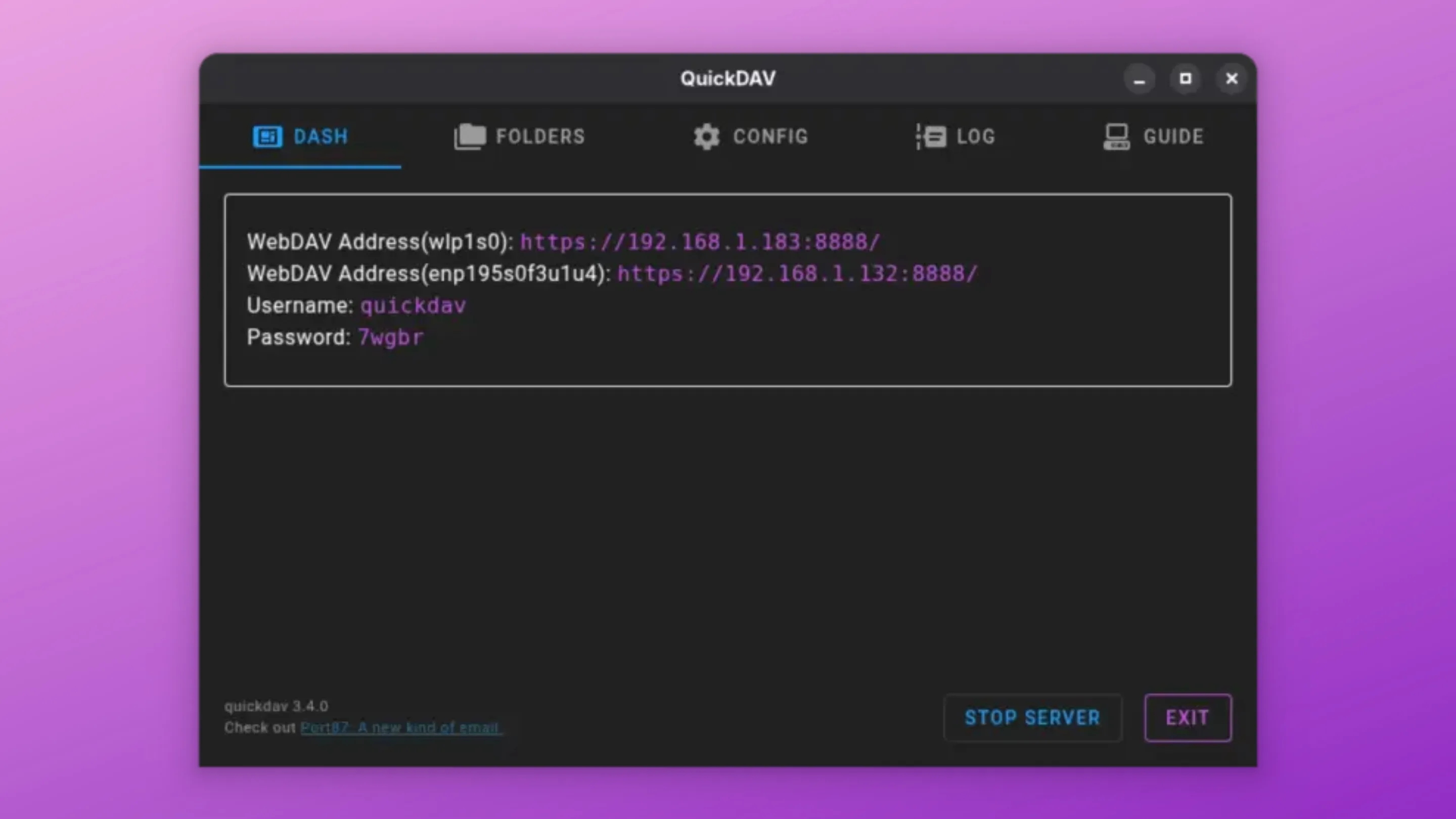 Instale o QuickDAV, um transferidor de arquvos, no Ubuntu, Fedora, Debian e outras distribuições Linux com Flatpak 2 Imagem com a interface do QuickDAV