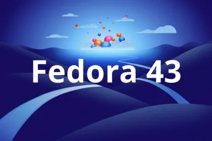 Imagem oficial do Fedora 43, usada em artigo sobre o fim do suporte a i686 (32 bits) no Fedora Linux.