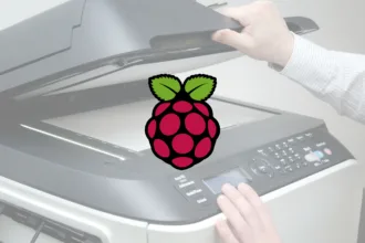 Scanner de mesa operado com Raspberry Pi para digitalizar documentos no Linux