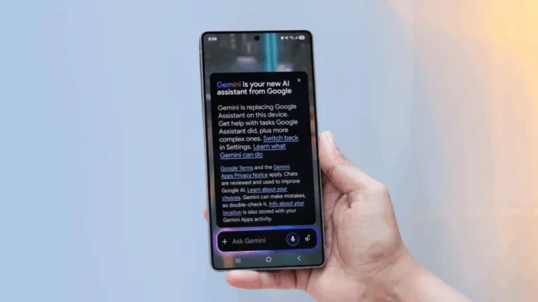 Ações agendadas Gemini
