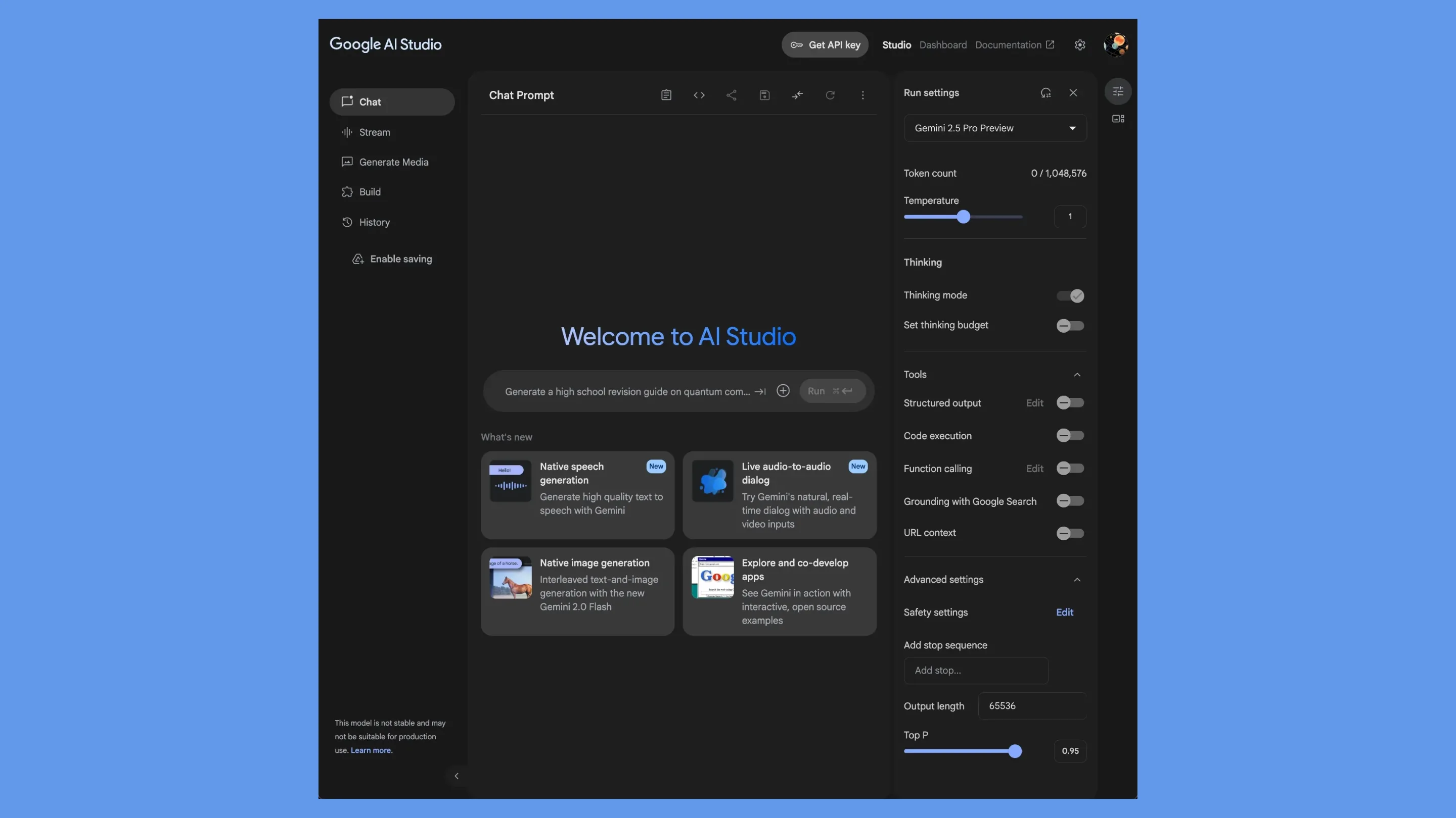 Google AI Studio