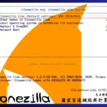 Interface do Clonezilla live 3.2.2-15 exibindo opções de clonagem de disco