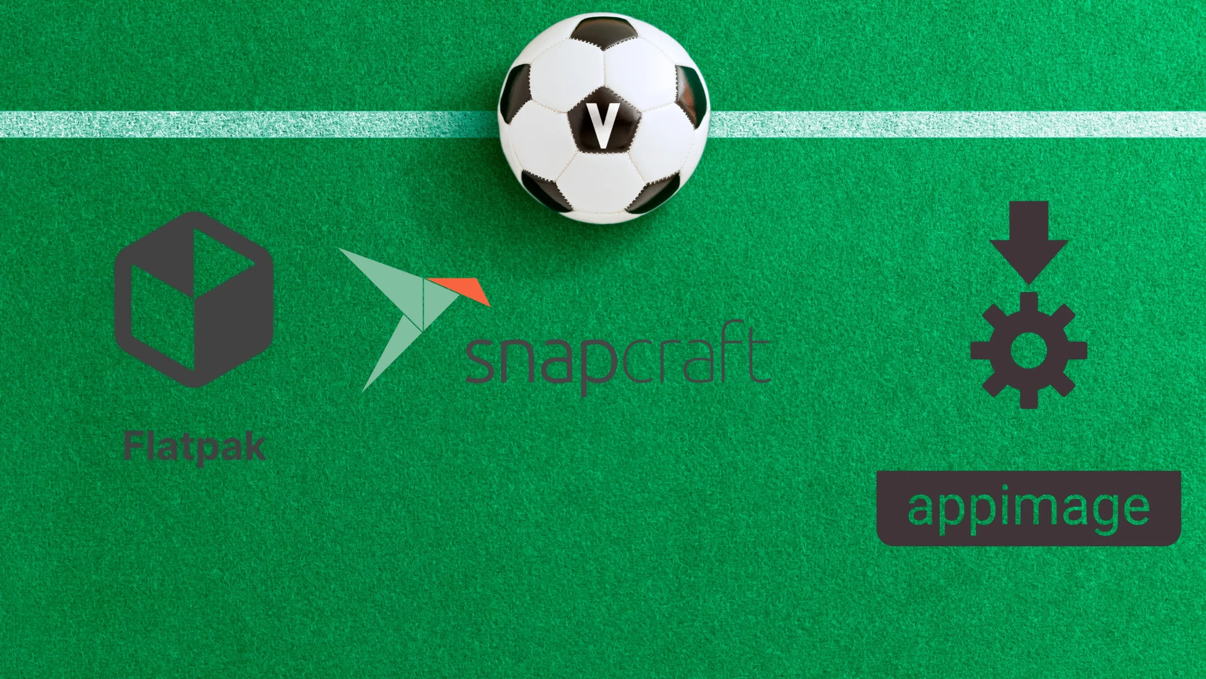 Comparativo entre formatos de pacote universal Linux: Flatpak, Snap e AppImage.