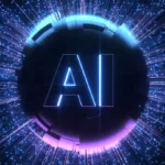 Visualização abstrata de inteligência artificial representando a mitigação do custo de falhas de software no Brasil