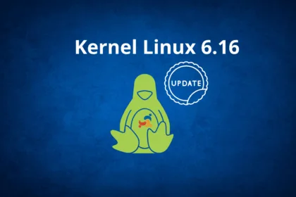 Representação do logo do Linux com o termo FUSE e 6.16, simbolizando as melhorias no FUSE Kernel Linux 6.16.
