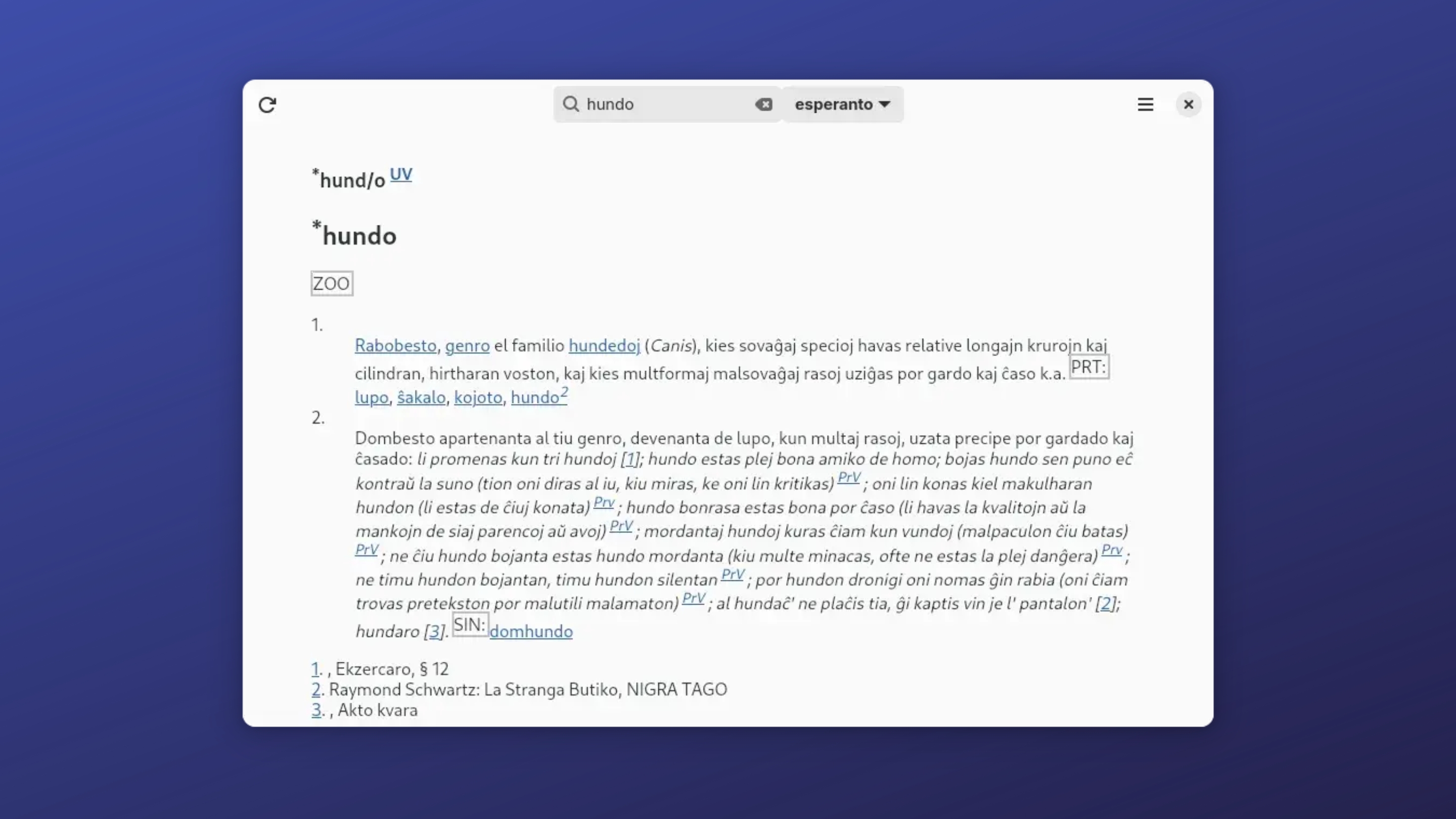 Instale o Pingveno, um dicionário offline, no Ubuntu, Fedora, Debian e outras distribuições Linux com Flatpak 2 Imagem com a interface do Pingveno