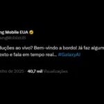 Mensagem Samsung X
