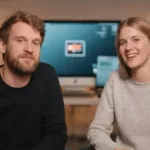 Dois personagens em vídeo simulado por IA com MeiGen-MultiTalk interagindo em ambiente digital