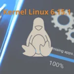 Imagem com ícone do Tux e texto Kernel Linux 6.15.1 destacando atualizações para ARM64, Snapdragon e TI