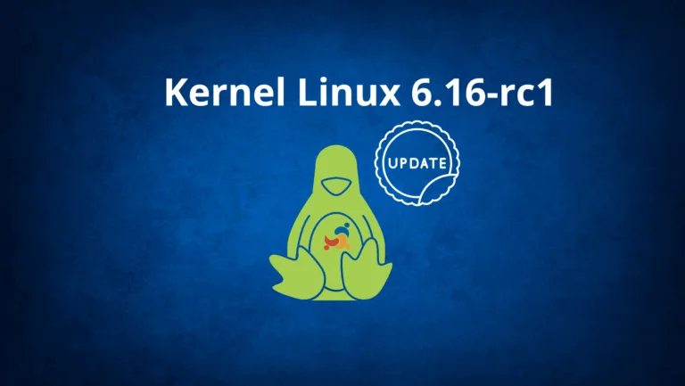 Ilustração do Kernel Linux 6.16-rc1 com foco em Linux USB offload e atualização do sistema